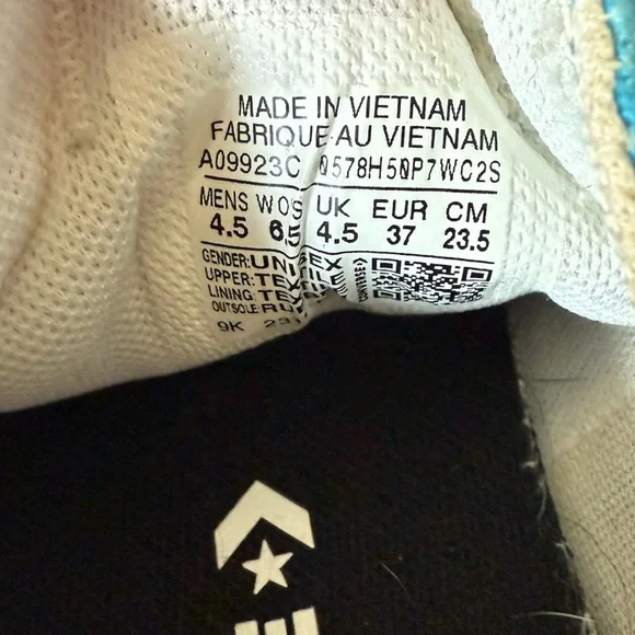 Converse Blue Sneakers women’s size 6.5 - Picture 5 of 6